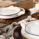 Conjunto Completo de Jantar® - 30 Peças de Jantar em Porcelana [QUEIMAO DE ESTOQUE] [FRETE GRÁTIS]