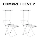 [ÚLTIMAS ÚNIDADES] COMPRE 1 LEVE 2 Varal Smart aço inox + cesto com 54 prendedores de brinde